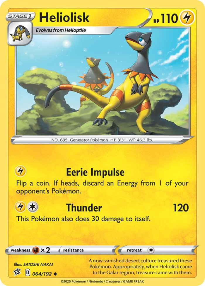 Carte Pokémon: Heliolisk [Iguolta]