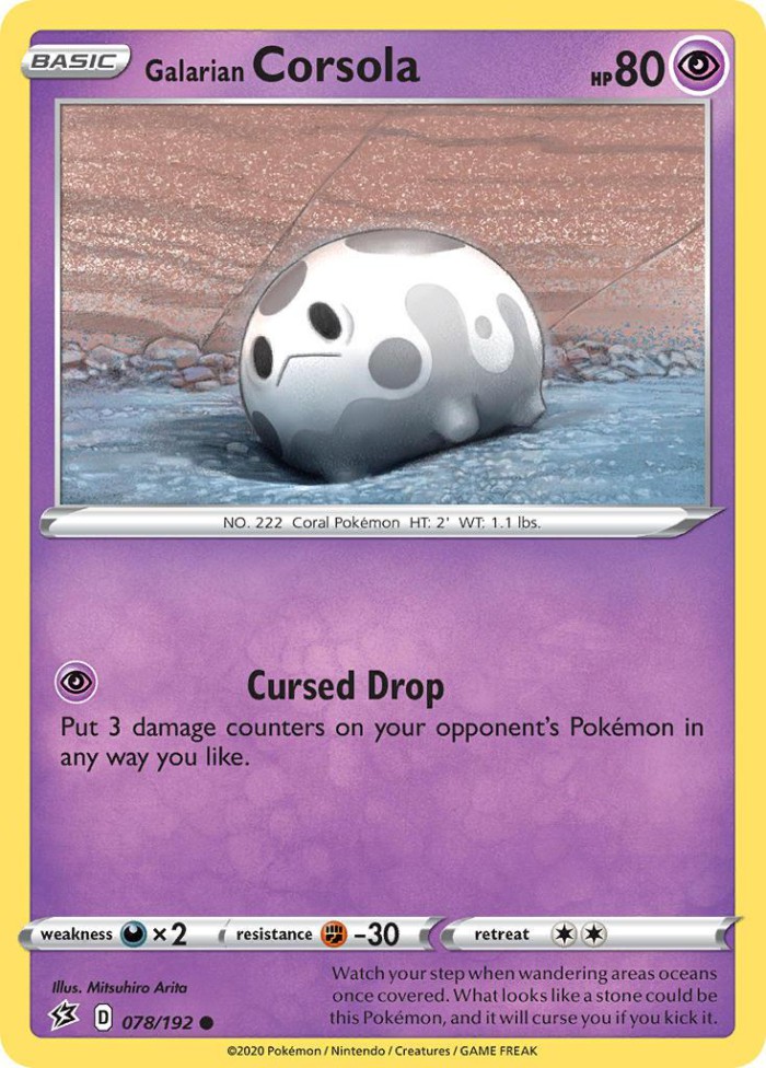 Carte Pokémon: Galarian Corsola [Corayon de Galar]