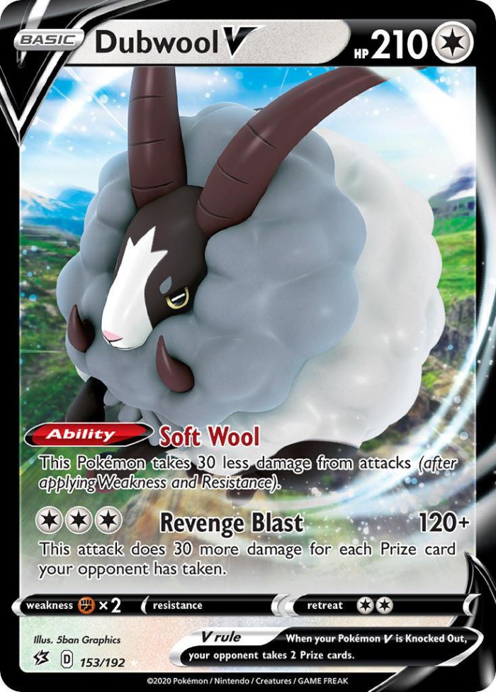 Carte Pokémon: Dubwool V [Moumouflon V]