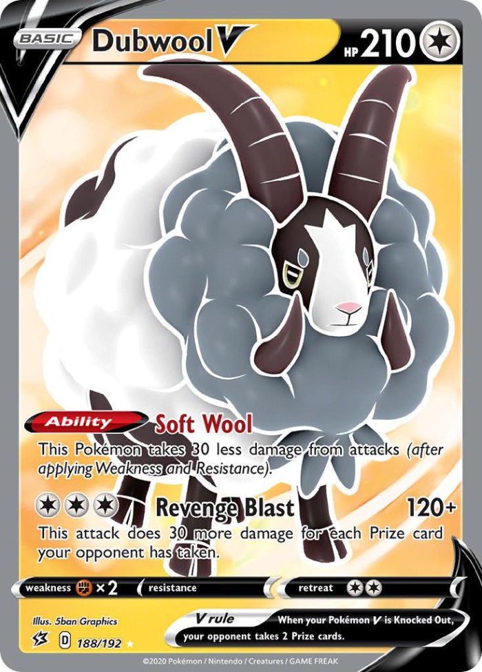 Carte Pokémon: Dubwool V [Moumouflon V]