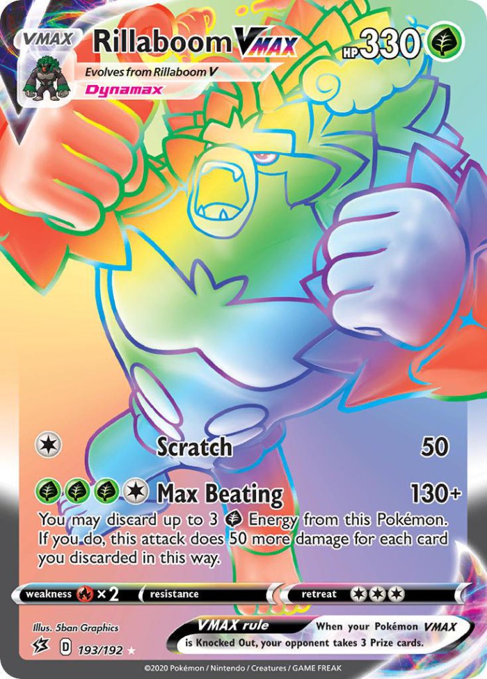 Carte Pokémon: Rillaboom VMAX [Gorythmic VMAX]