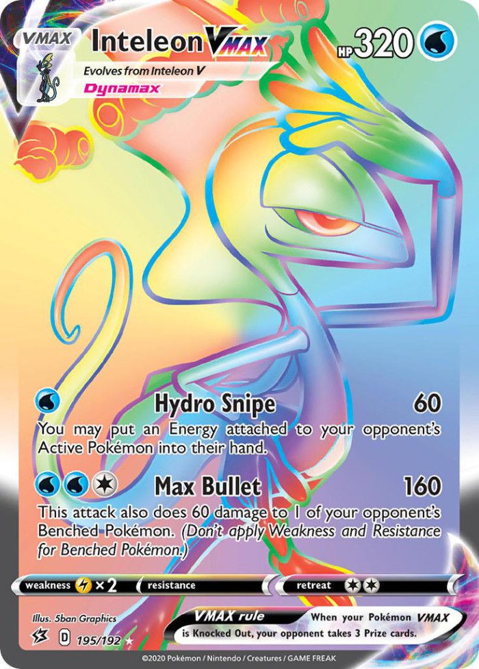 Carte Pokémon: Inteleon VMAX [Lézargus VMAX]