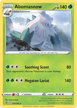 Carte Pokémon: Abomasnow