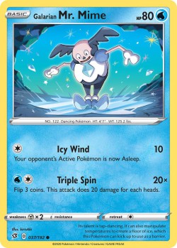 Carte Pokémon: Galarian Mr. Mime