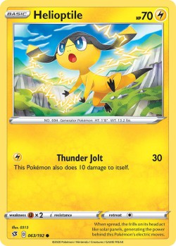 Carte Pokémon: Helioptile