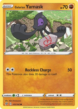 Carte Pokémon: Galarian Yamask