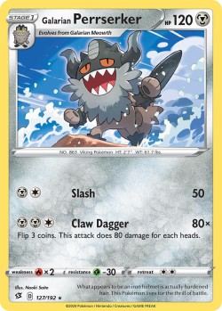 Carte Pokémon: Galarian Perrserker