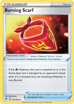 Carte Pokémon: Burning Scarf