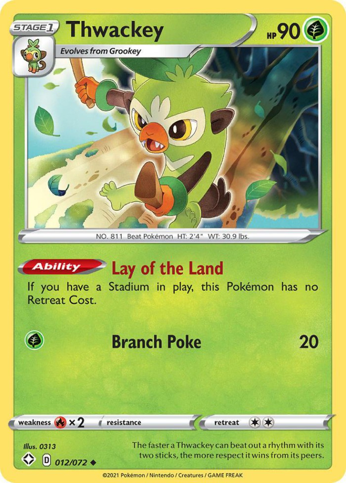 Carte Pokémon: Thwackey [Badabouin]