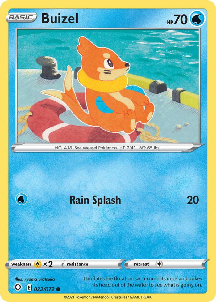 Carte Pokémon: Buizel [Mustébouée]