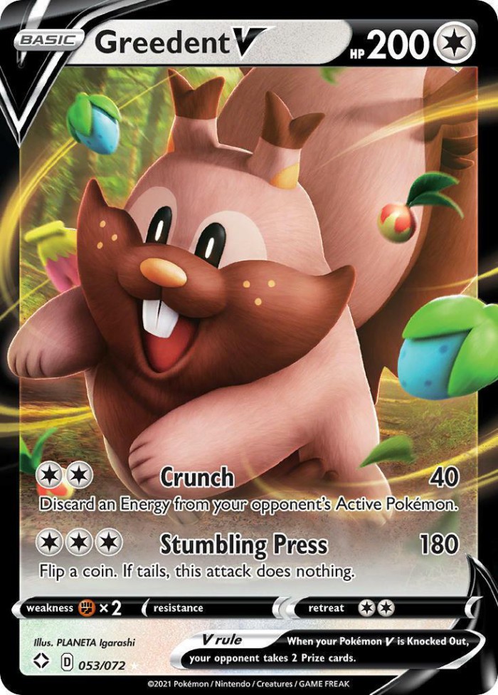 Carte Pokémon: Greedent V [Rongrigou V]