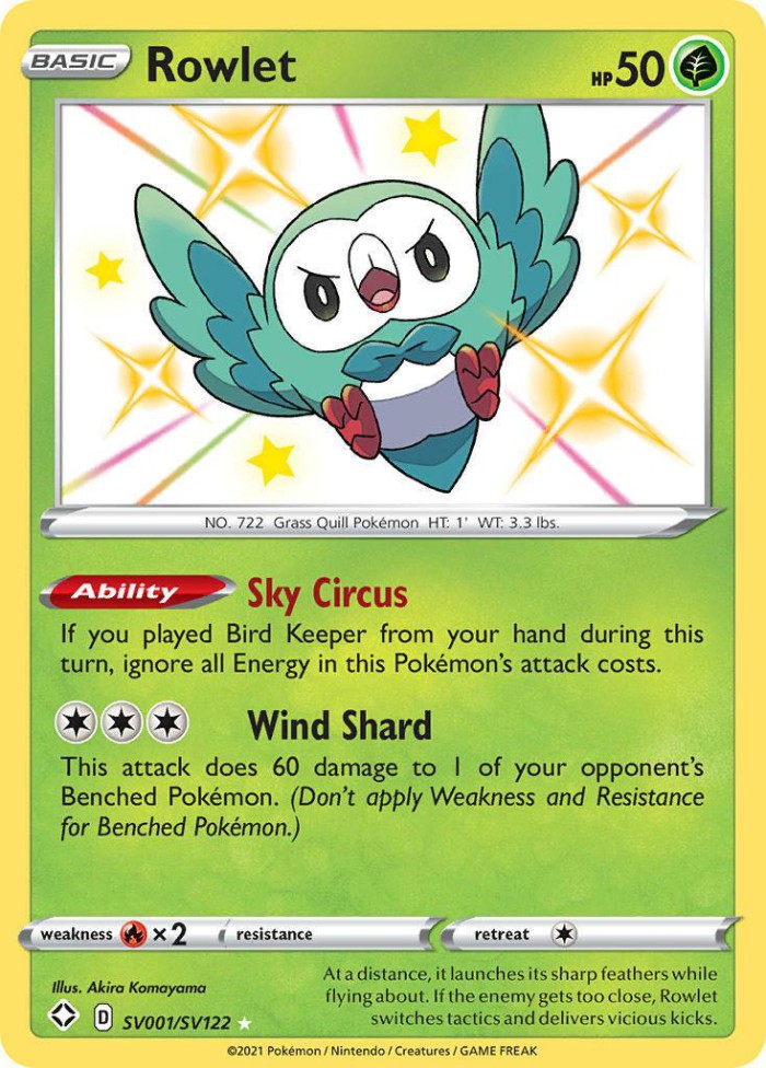 Carte Pokémon: Rowlet [Brindibou]