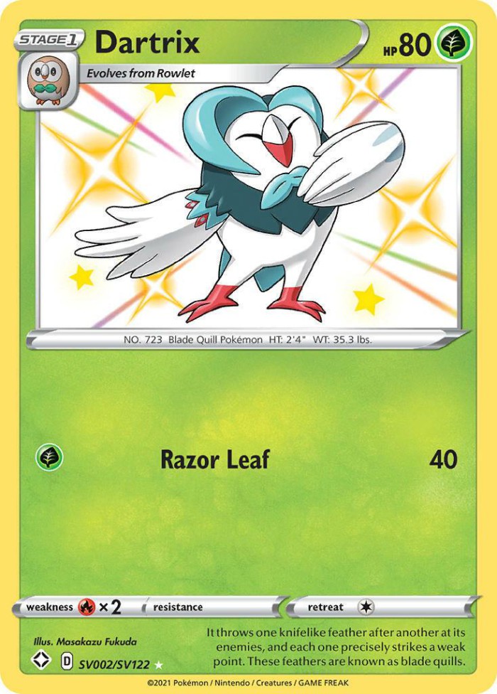 Carte Pokémon: Dartrix [Efflèche]