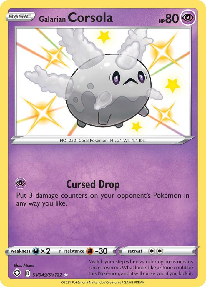 Carte Pokémon: Galarian Corsola [Corayon de Galar]