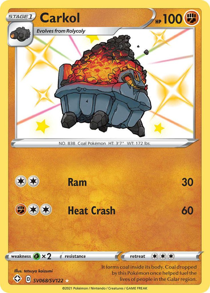 Carte Pokémon: Carkol [Wagomine]