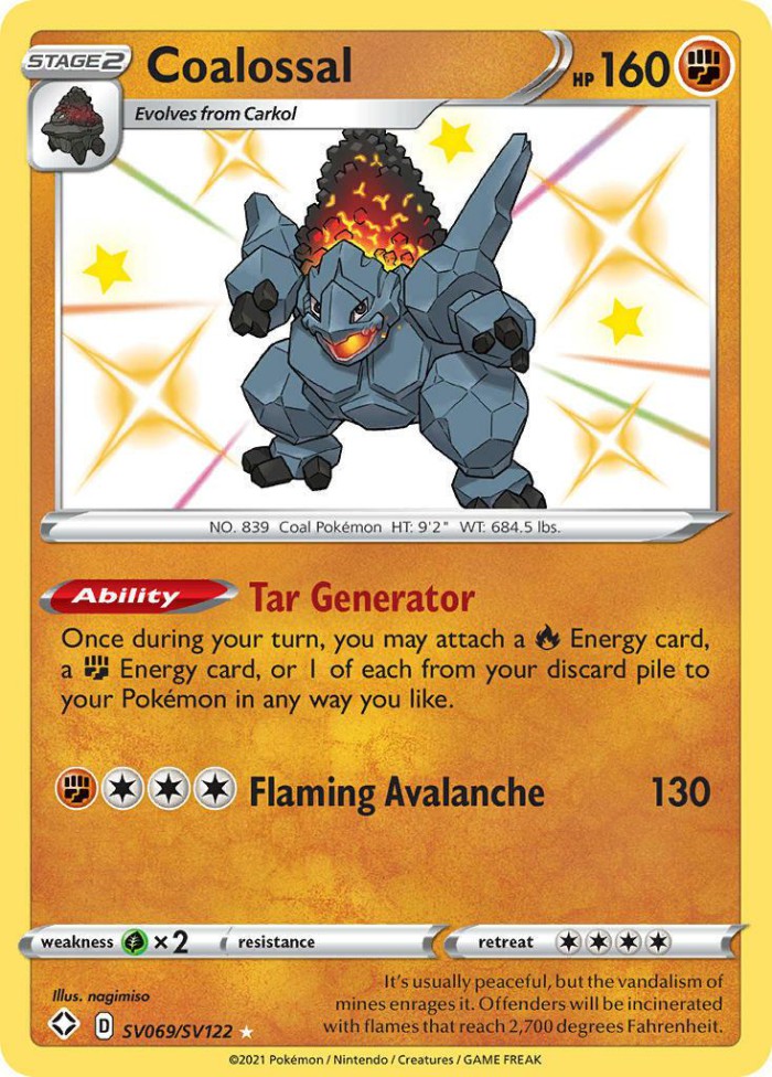 Carte Pokémon: Coalossal [Monthracite]