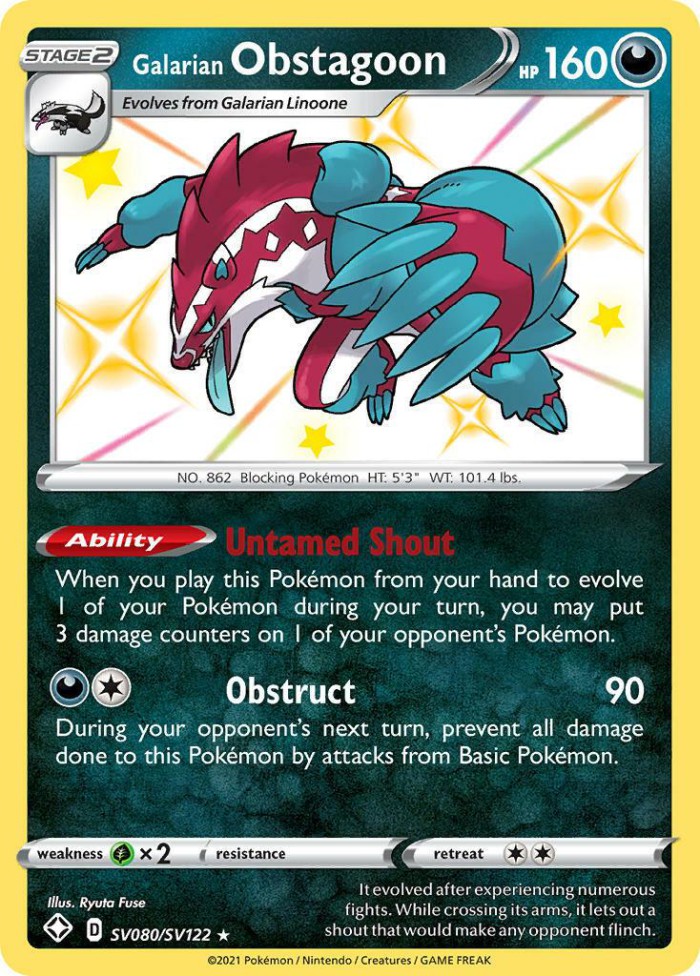 Carte Pokémon: Galarian Obstagoon [Ixon de Galar]