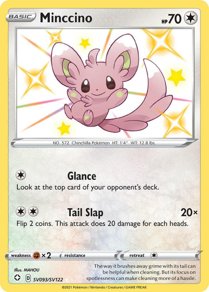 Carte Pokémon: Minccino [Chinchidou]