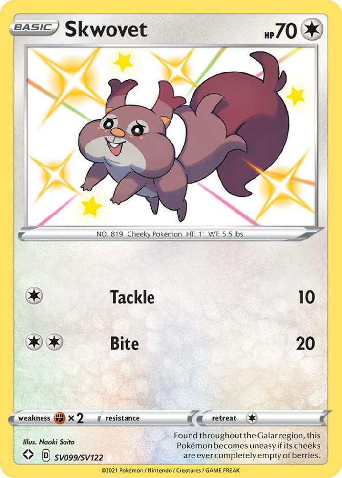 Carte Pokémon: Skwovet [Rongourmand]