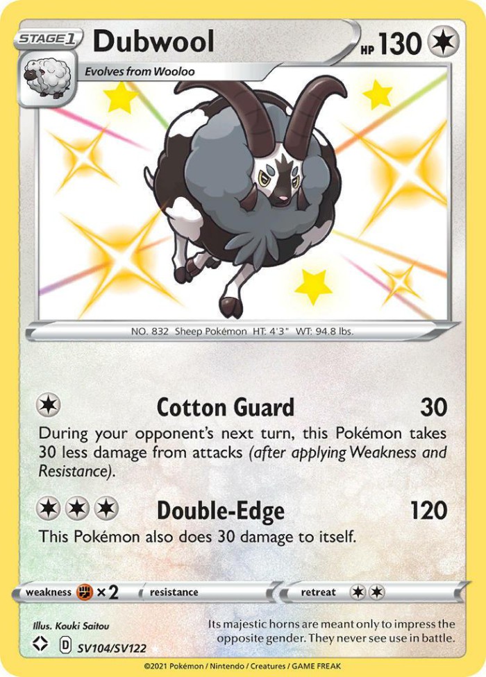 Carte Pokémon: Dubwool [Moumouflon]