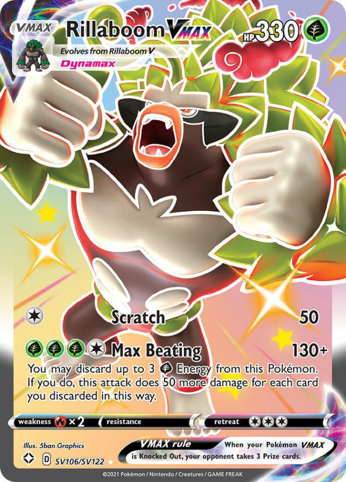 Carte Pokémon: Rillaboom VMAX [Gorythmic VMAX]