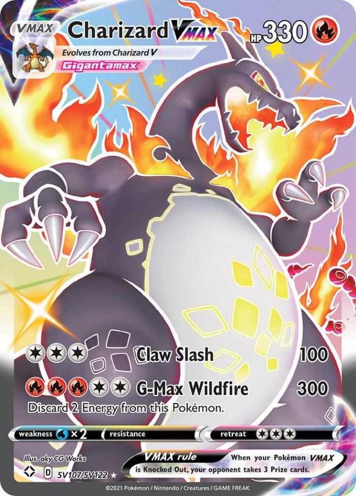 Carte Pokémon: Charizard VMAX [Dracaufeu VMAX]