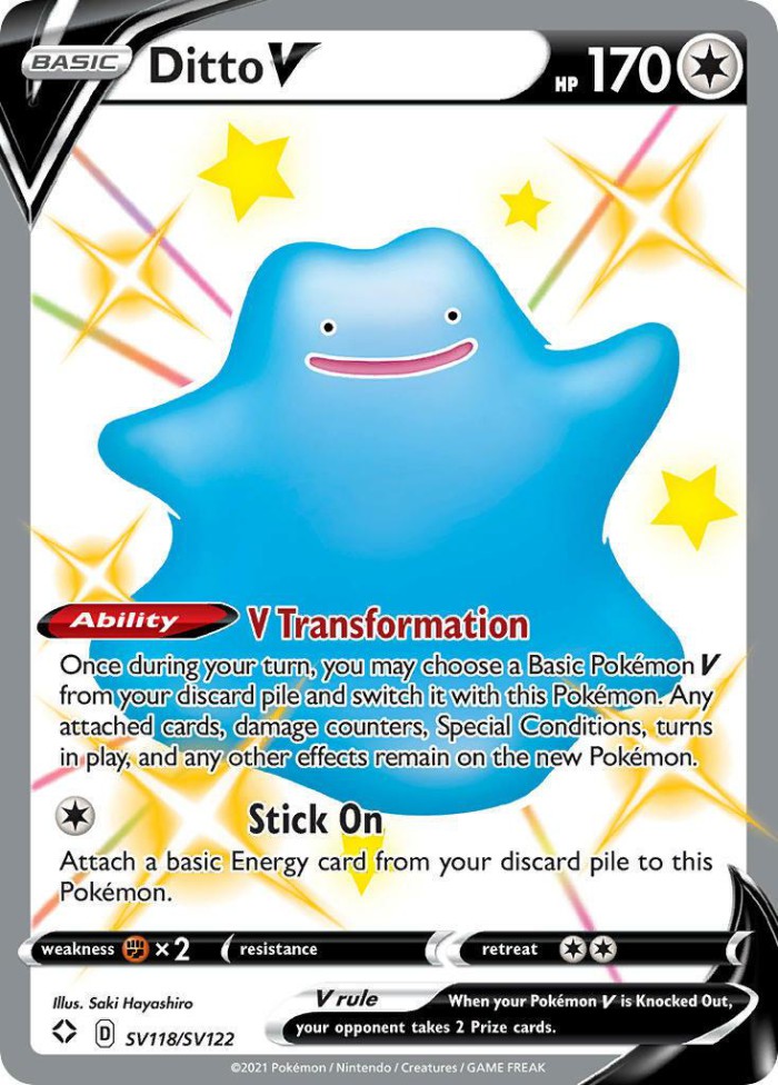 Carte Pokémon: Ditto V [Métamorph V]