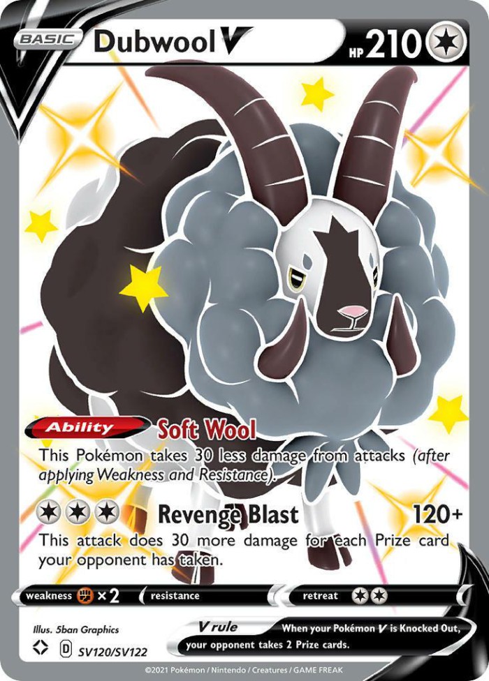 Carte Pokémon: Dubwool V [Moumouflon V]