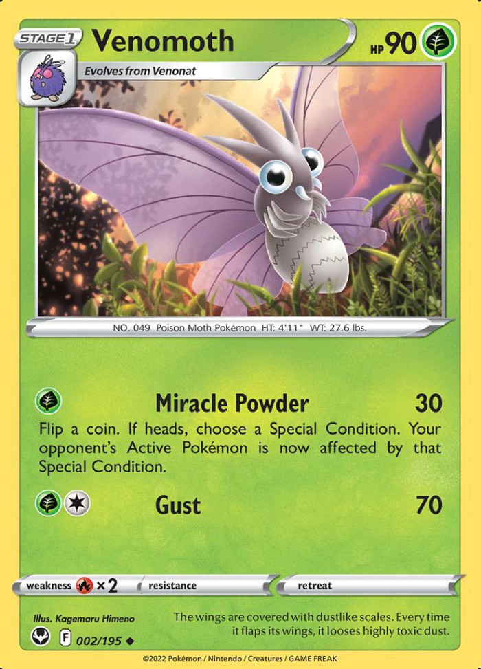 Carte Pokémon: Venomoth [Aéromite]