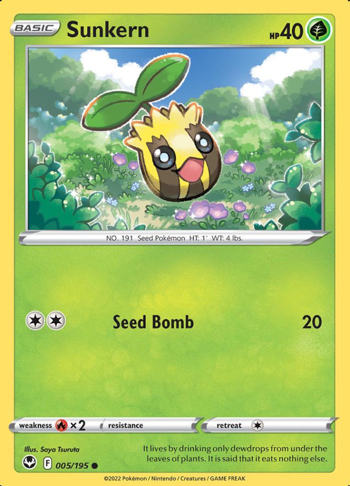 Carte Pokémon: Sunkern [Tournegrin]