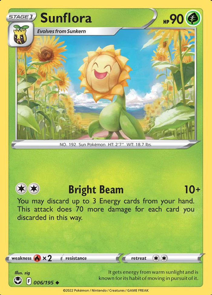 Carte Pokémon: Sunflora [Héliatronc]