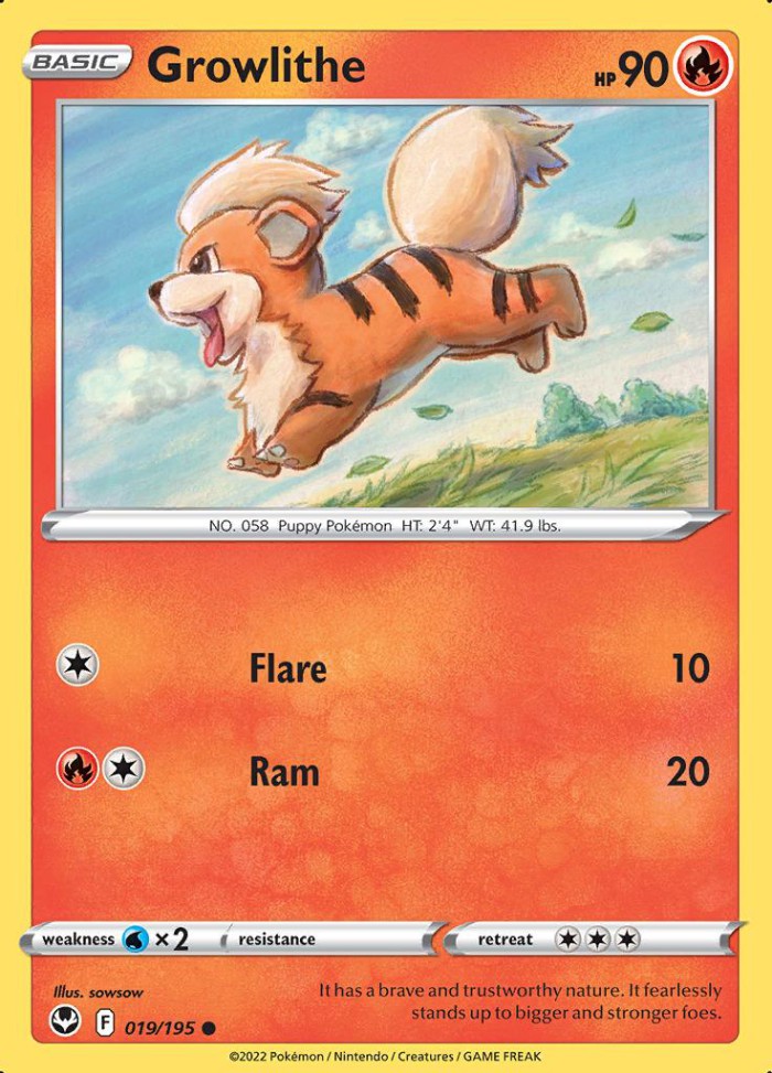 Carte Pokémon: Growlithe [Caninos]