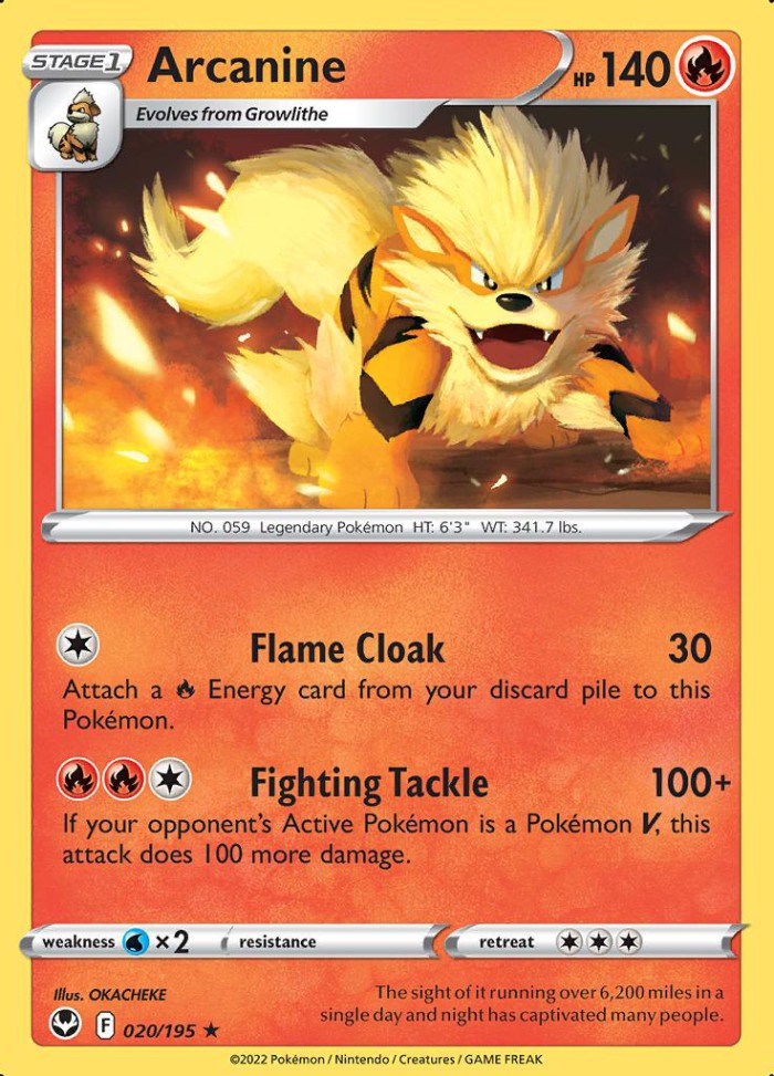 Carte Pokémon: Arcanine [Arcanin]