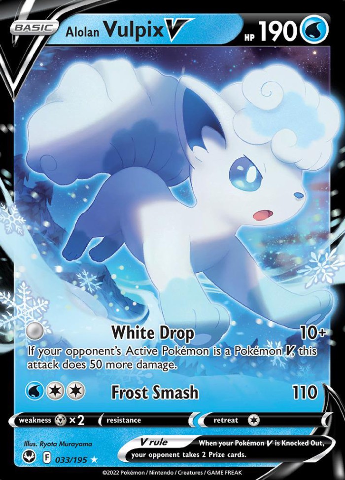 Carte Pokémon: Alolan Vulpix V [Goupix d'Alola V]