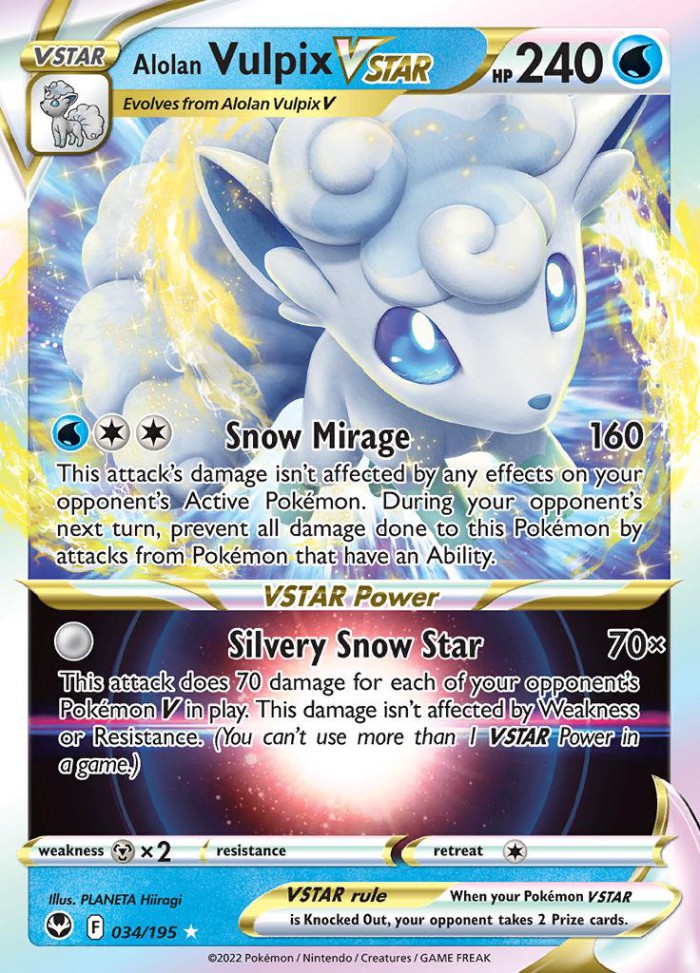 Carte Pokémon: Alolan Vulpix VSTAR [Goupix d'Alola VSTAR]