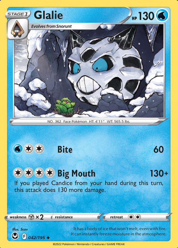 Carte Pokémon: Glalie [Oniglali]