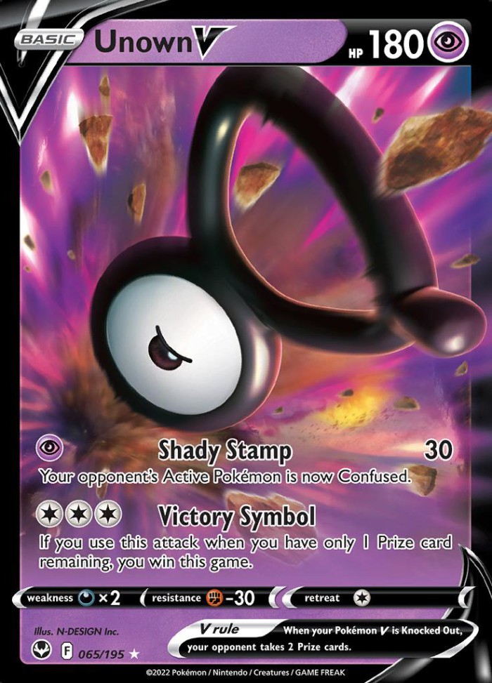 Carte Pokémon: Unown V [Zarbi V]