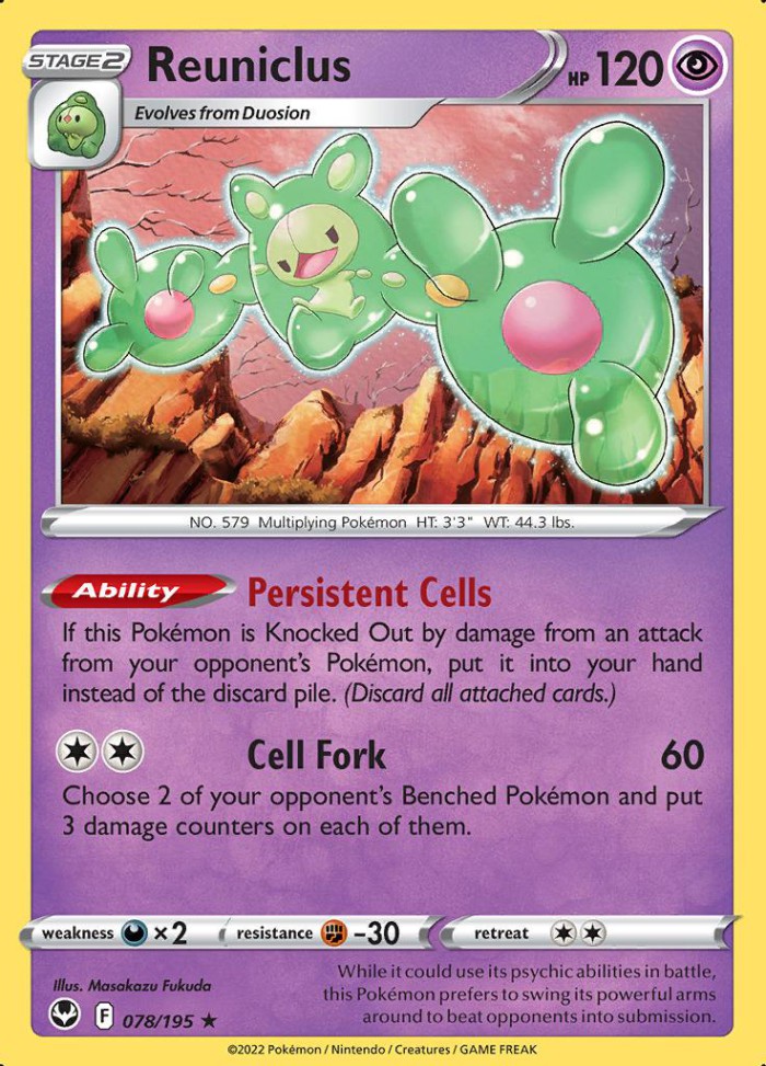 Carte Pokémon: Reuniclus [Symbios]