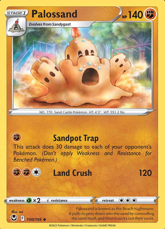 Carte Pokémon: Palossand [Trépassable]