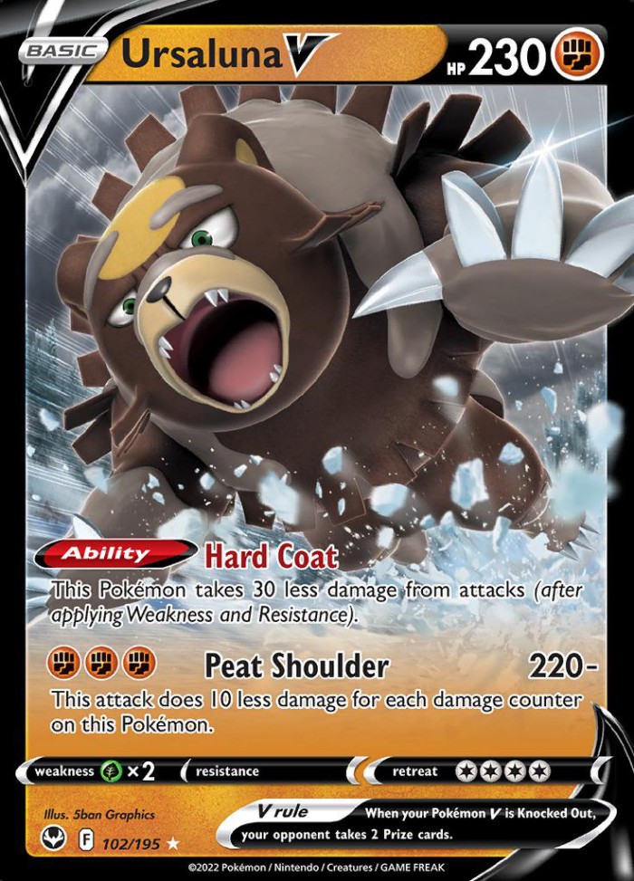 Carte Pokémon: Ursaluna V [Ursaking V]