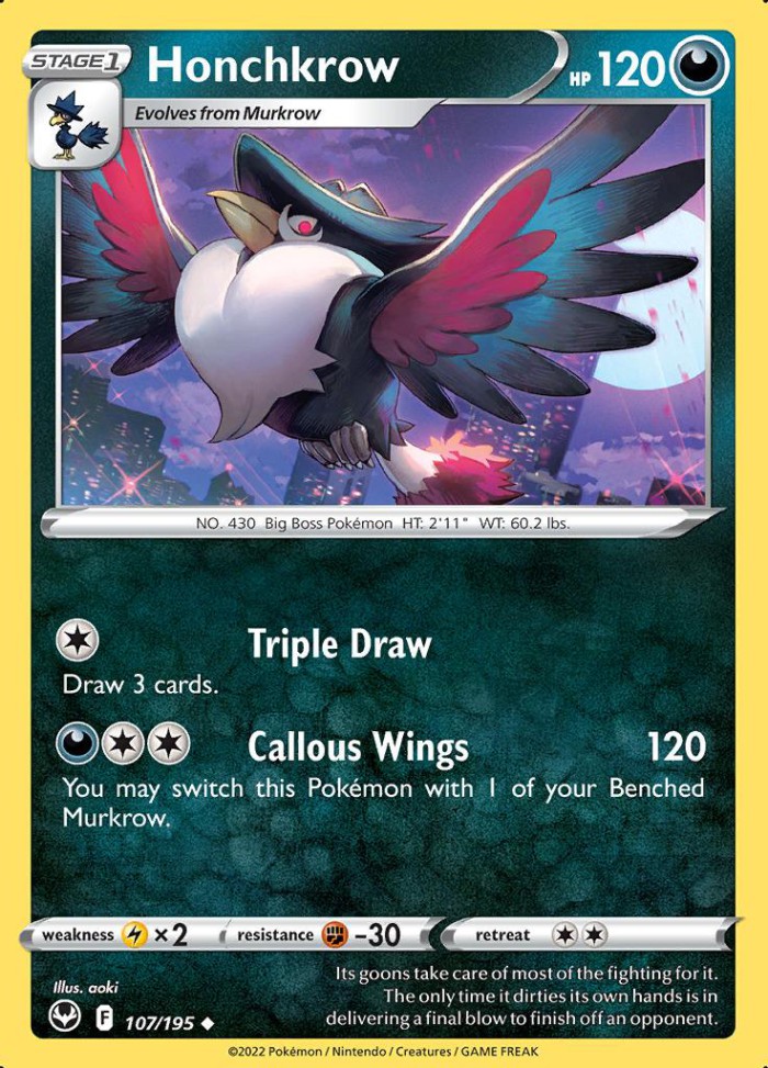 Carte Pokémon: Honchkrow [Corboss]