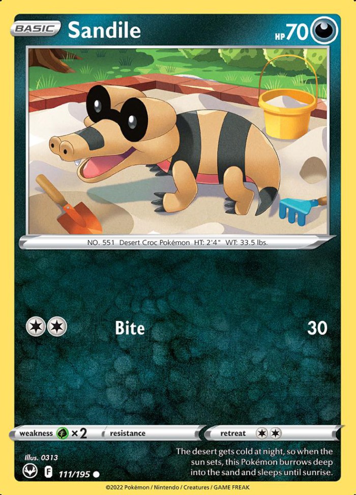 Carte Pokémon: Sandile [Mascaïman]