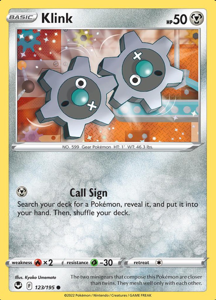 Carte Pokémon: Klink [Tic]