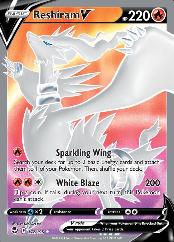 Carte Pokémon: Reshiram V [Reshiram V]