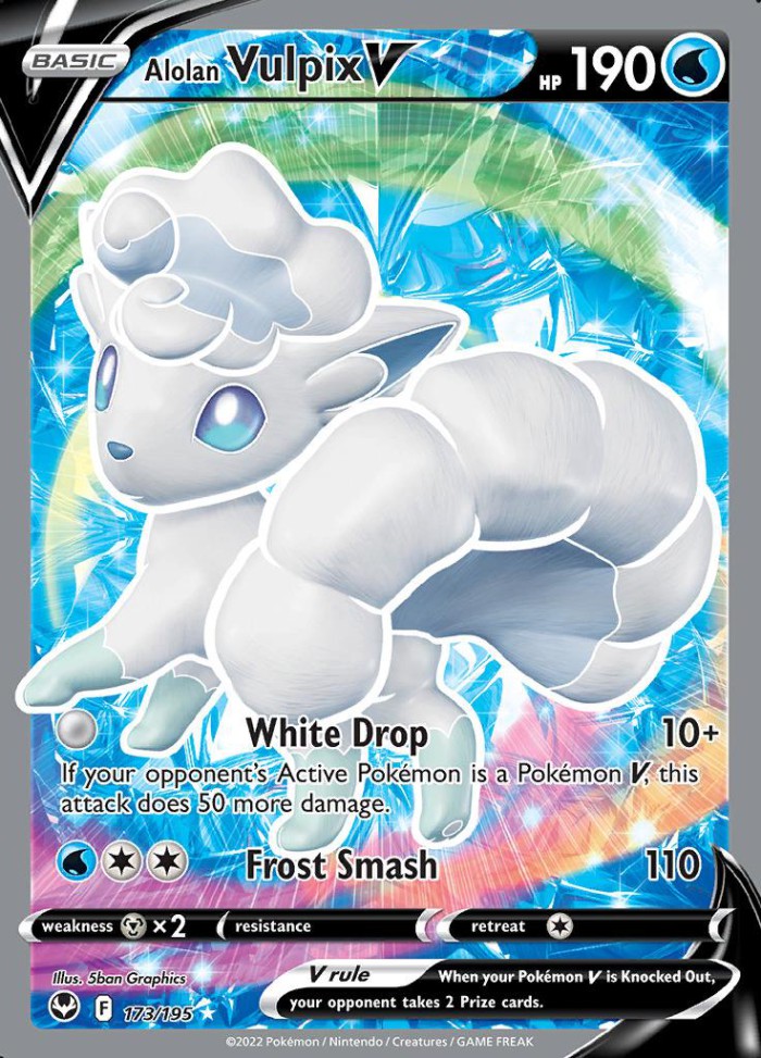 Carte Pokémon: Alolan Vulpix V [Goupix d'Alola V]