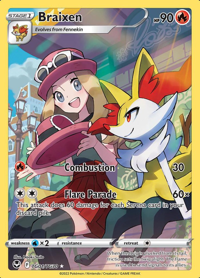 Carte Pokémon: Braixen [Roussil]