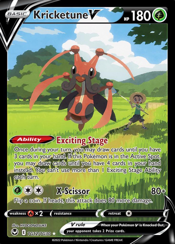 Carte Pokémon: Kricketune V [Mélokrik V]