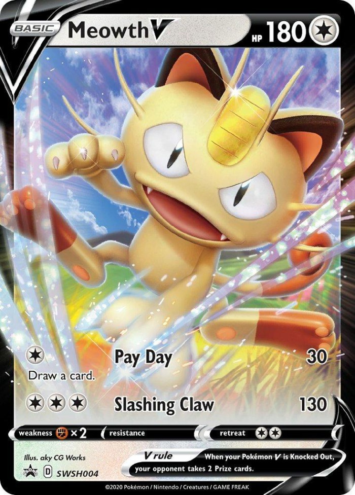 Carte Pokémon: Meowth V [Miaouss V]