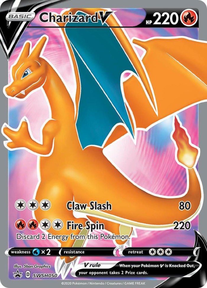 Carte Pokémon: Charizard V [Dracaufeu V]