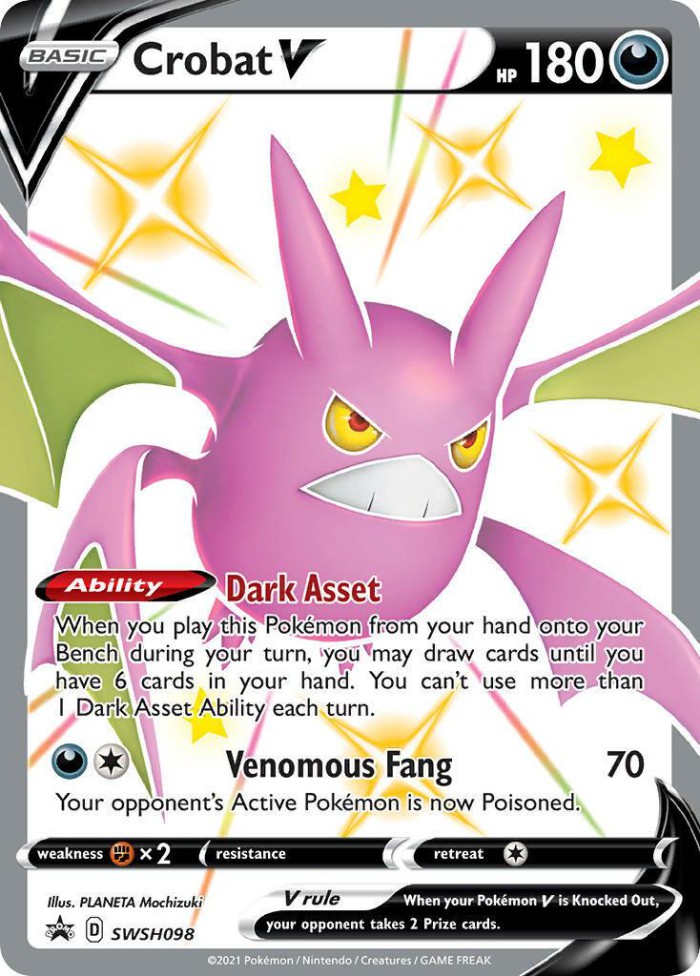 Carte Pokémon: Crobat V [Nostenfer V]